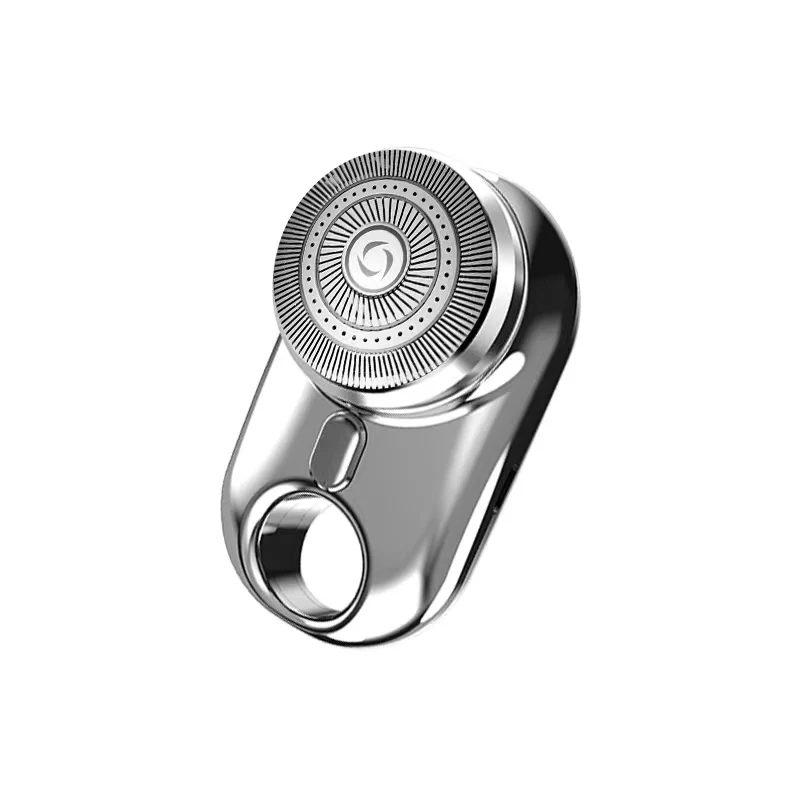 FGNS Mini Afeitadora, Mini Shaver USB con pantalla LED, Mini Afeitadora Eléctrica Portátil, Afeitadora Seco Húmedo, Mini Afeitadora Eléctrica con lámpara de ambiente para hombres,  Para El Hogar,