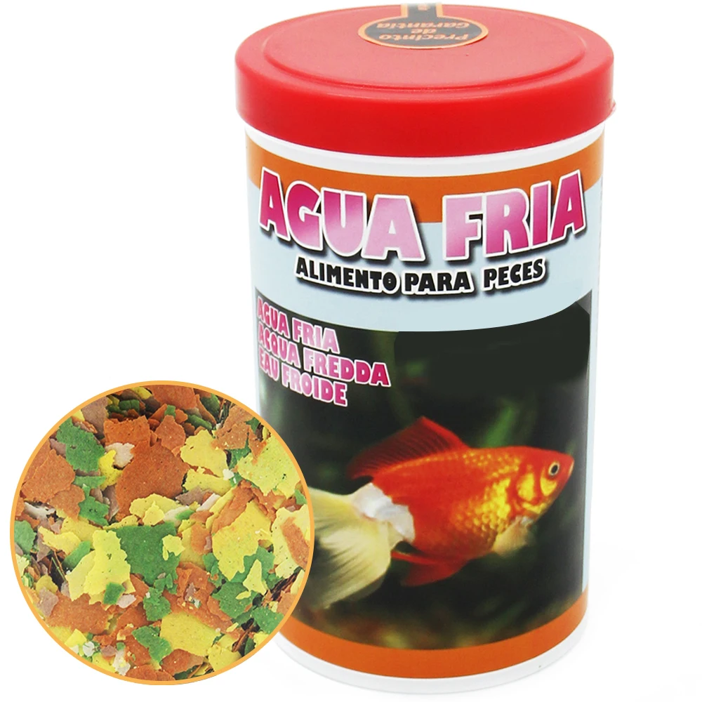Alimento Completo para Peces Agua Fría Equilibrada para Peces Ornamentales de Acuario 1000 ml 160g