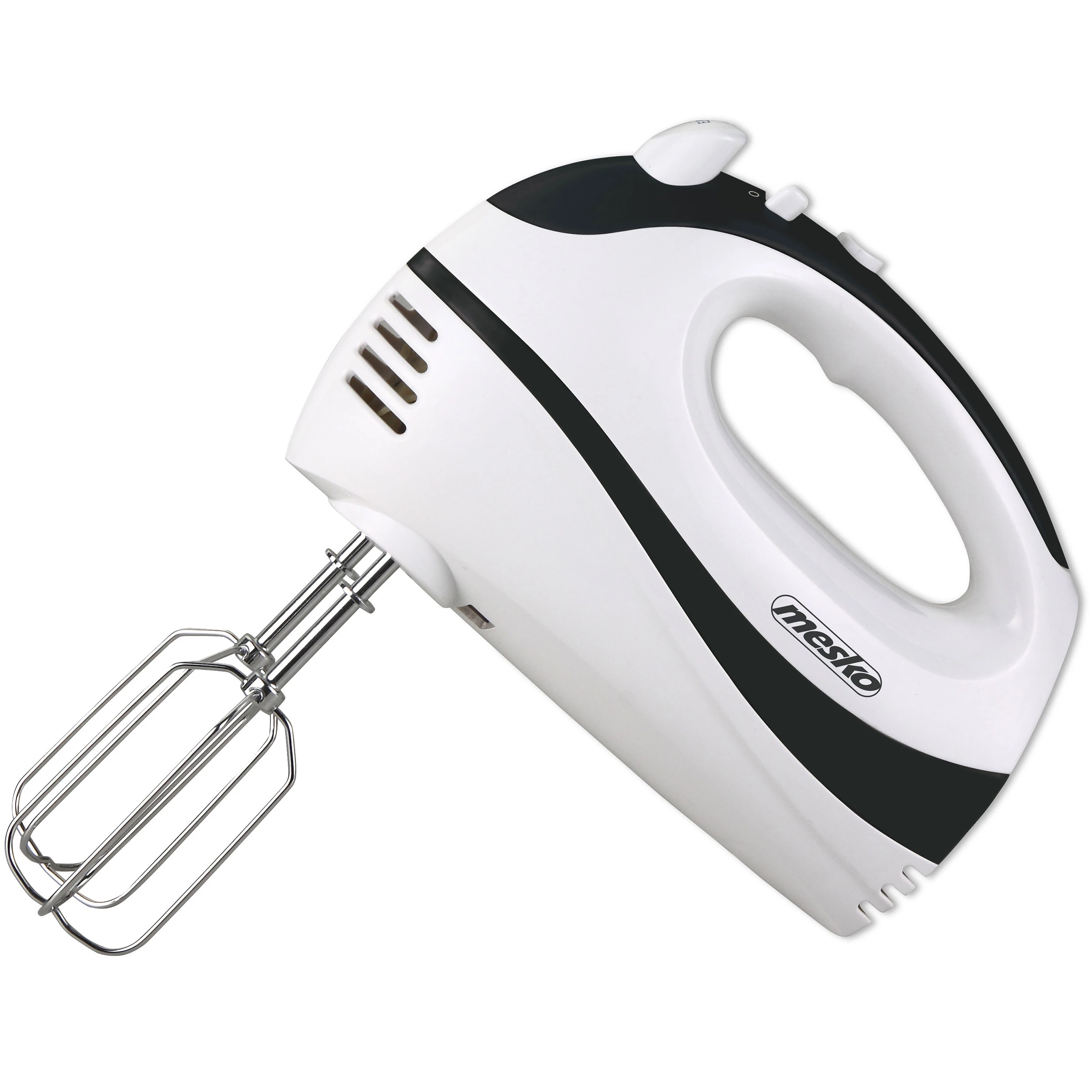 Mesko MS4227B Batidora Amasadora de Mano Repostería, 5 Velocidades + Turbo, Varillas y Gancho Amasar Acero, 550W,