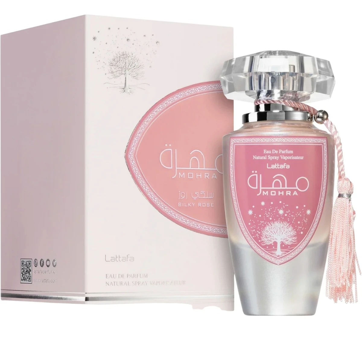 Lattafa Mohra Silky Rose Eau de Parfum 100 ml perfume para mujer exquisita fragancia femenina Lattafa