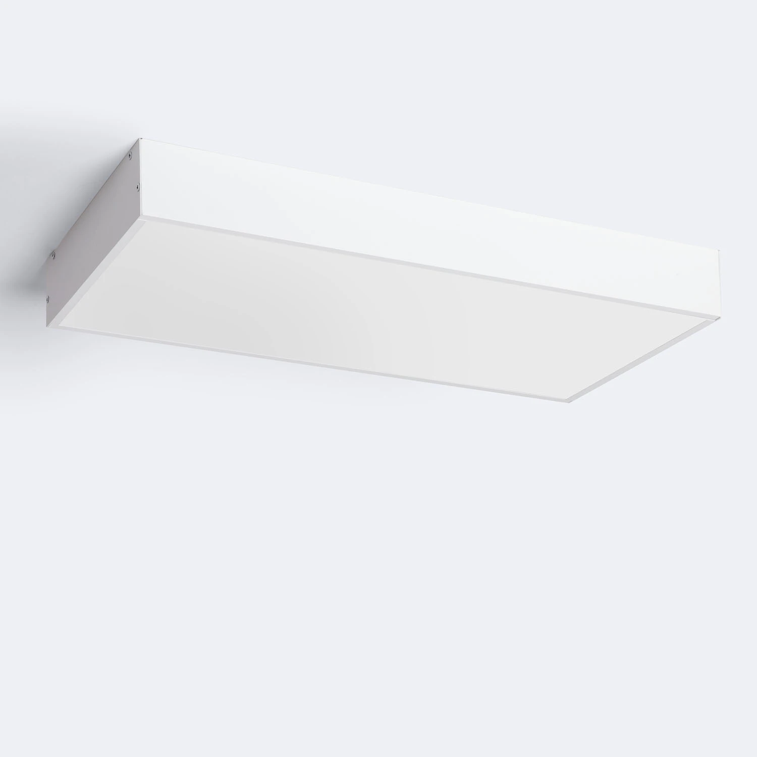 Ledkia Kit de Superficie Paneles 120x60 cm con Tornillos Blanco