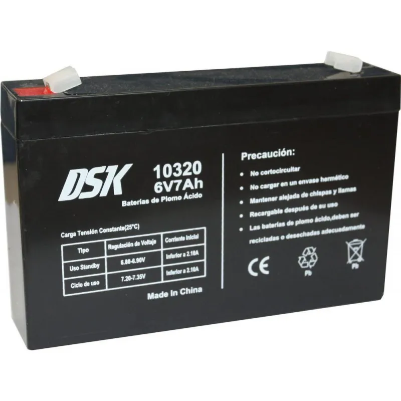 Batería plomo DSK 10320 6V 7Ah