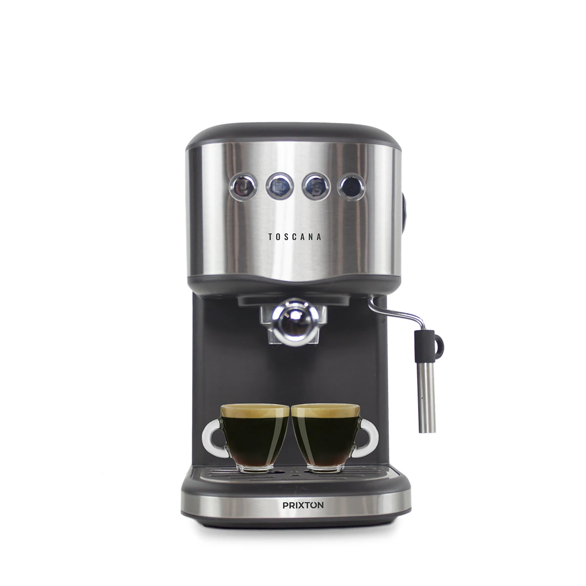 Cafetera Automática Toscana - Expresso - Vaporizador - Adaptador para Cápsulas - 20 Bares  PRIXTON