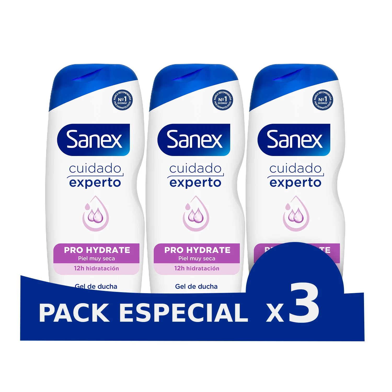 Gel de Ducha Sanex Cuidado Experto Pro Hydrate piel muy seca 600 ml