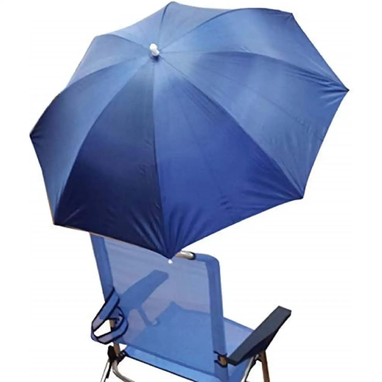 YUMO HOUSE-Sombrilla para Silla playa o carrito bebé ,con Protección UV de 96cm, a Prueba de Agua con Abrazadera, Sombrilla Universal Regulable para Silla de Playa o carrito bebé
