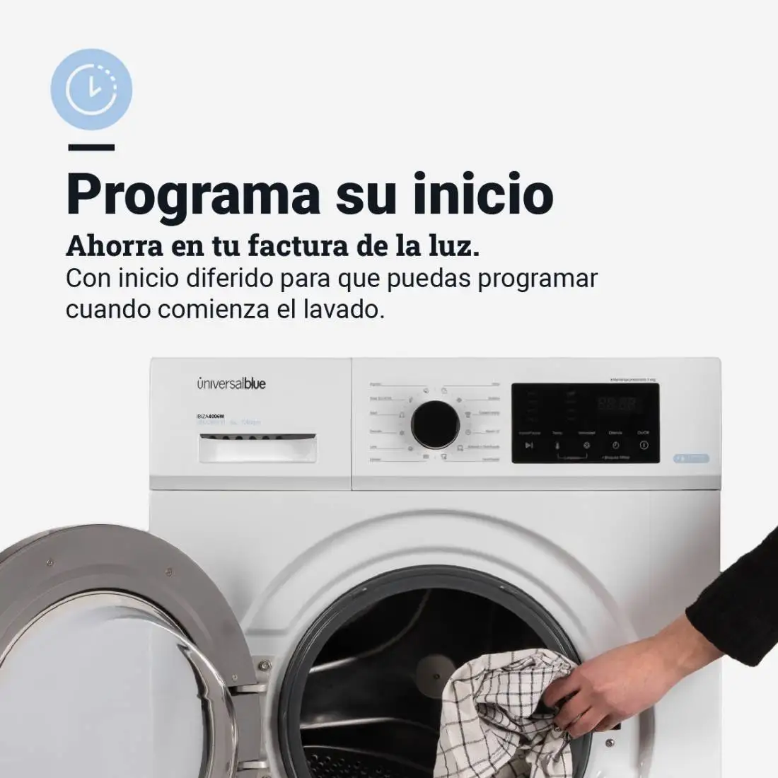 Universalblue washing machine 4006W IBIZA 6 Kg front loading Digital Display 1000 Rpm