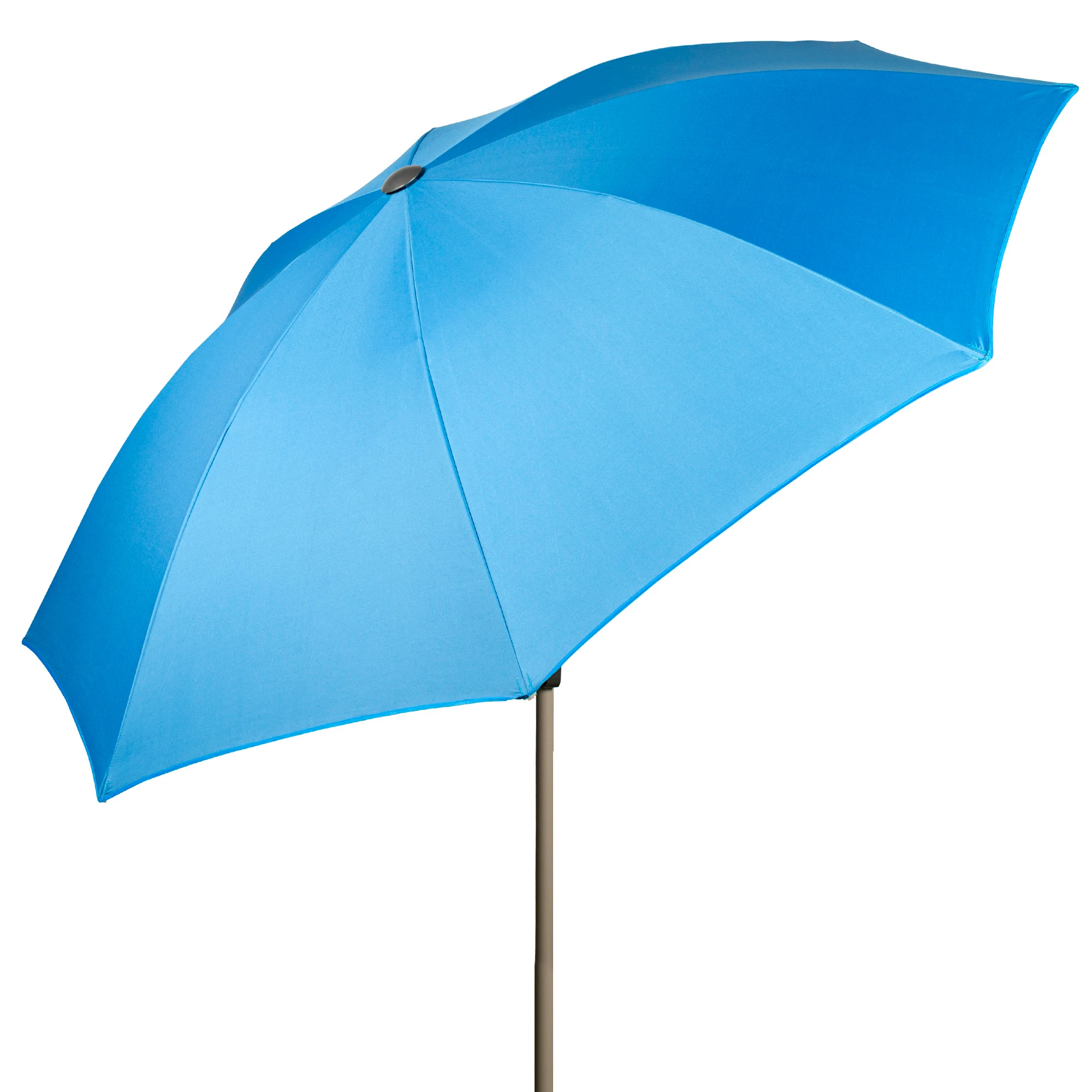 AKTIVE Sombrilla playa grande, 220 cm, Color azul o naranja, Mástil acero, Inclinable y regulable en altura, Tejido poliéster, Protección UV50, Sombrillas grandes, Incluye funda transporte con asa