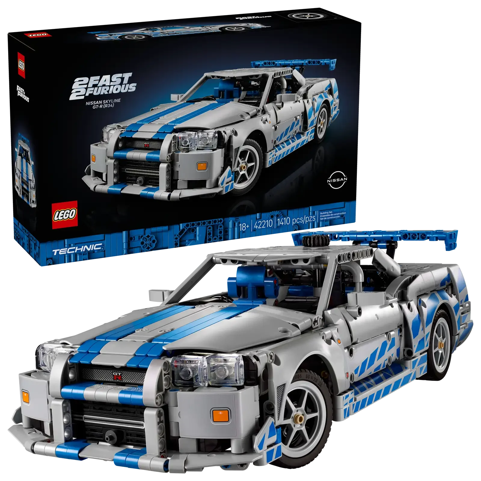 LEGO LEGO Technic Nissan Skyline GT-R R34 2 Fast 2 Furious (42210)