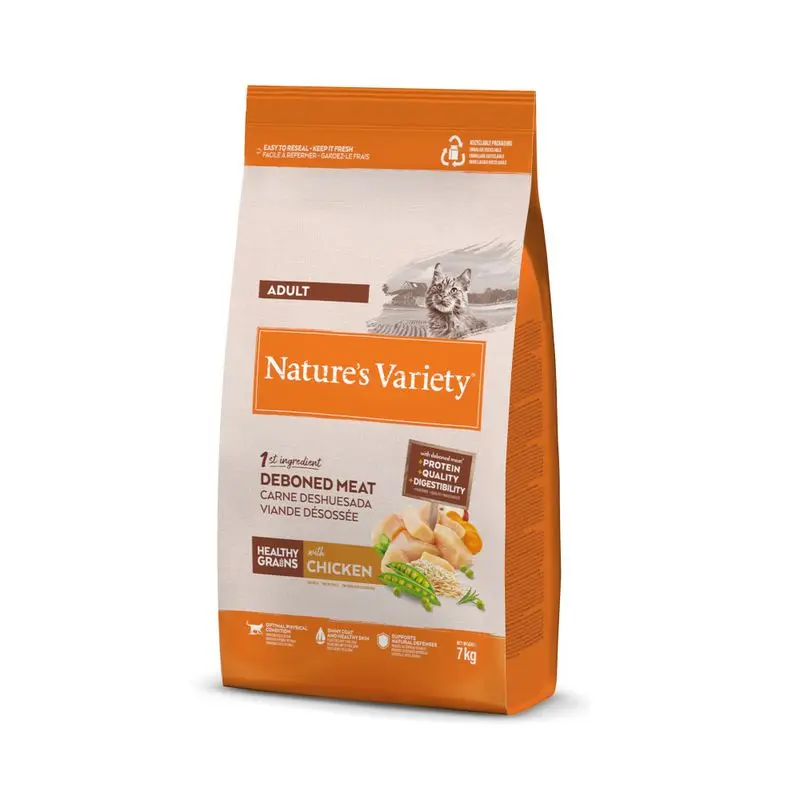 Nature's Variety Healthy Grains Adult con Pollo Pienso para Gatos