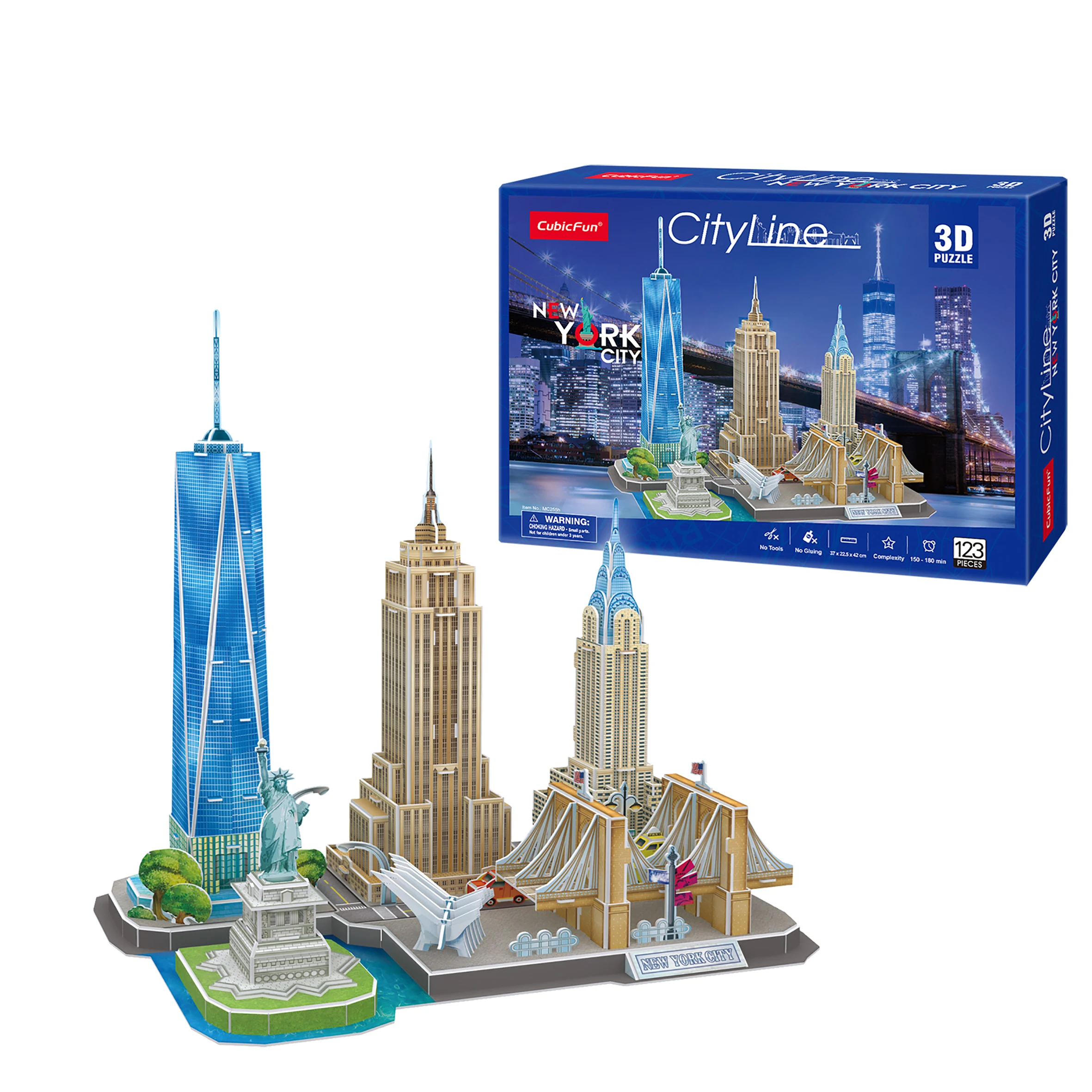 Puzzle 3d New York CityLine | Puzzle 3d Niños | Maquetas Para Montar
