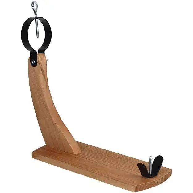 C.A | Jamonero Profesional de Madera Maciza | Base Antideslizante | Ideal para Jamón Ibérico y Serrano