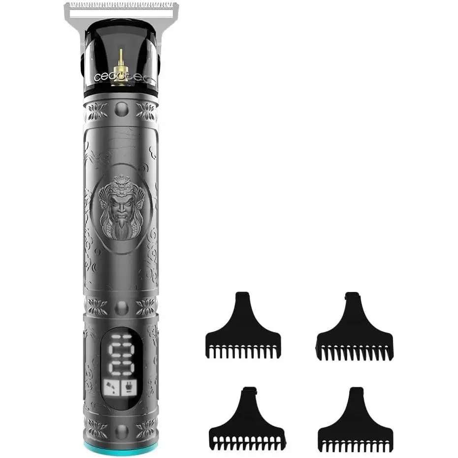 Perfiladora De Pelo Cecotec Con Cuchilla Precisioncare Samurai 120 Min  4 Peines LCD