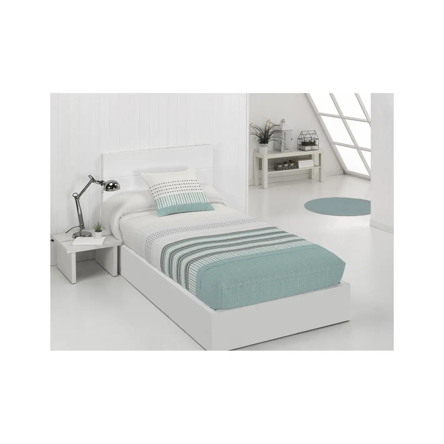 Edredón Ajustable NIZA JVR con Gomas para Cama Nido, Litera y Tipo Bañera – Diseño Elegante, Ajuste Seguro y Máxima Comodidad – Fabricación Bajo Pedido – No Incluye Cojines