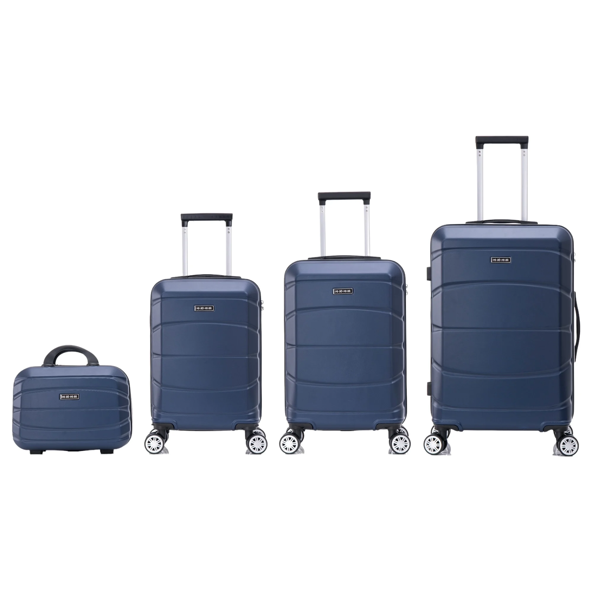 Stylish Travel Suitcase Set: ABS Light Case, Number Lock, 4 360 ° Swivel Wheels, aluminum Telescopic Handle Suitcase Set Set Trolley Suitcase Cabin (6990 M008 8001 8002 8008 6020 H24)