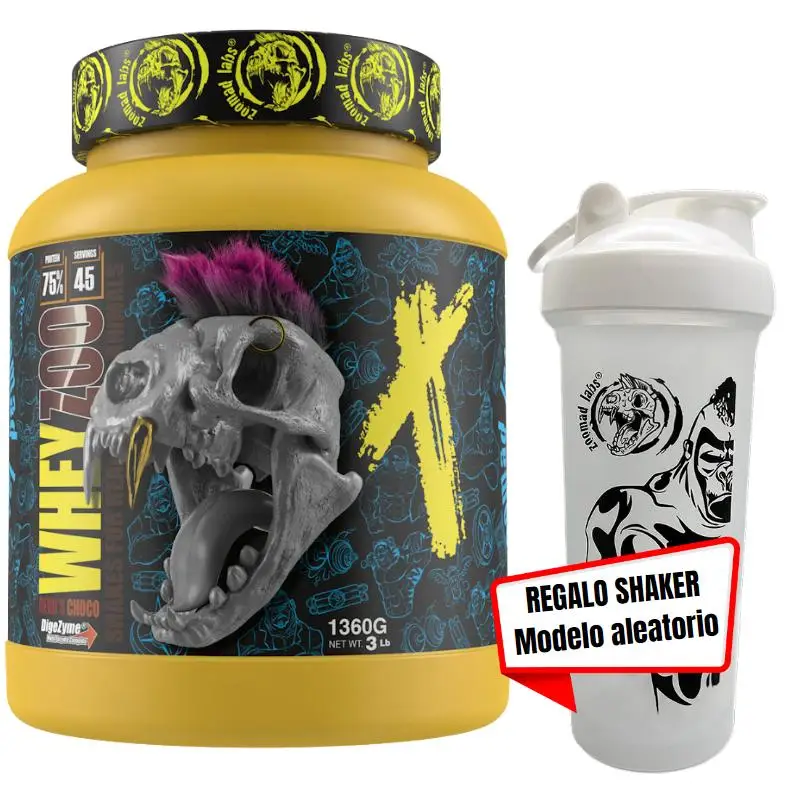 ZOOMAD LABS - PROTEINA - WheyZoo - 45 servicios 1360g — *REGALO SHAKER ZOOMADLABS* Proteína de ZoomadLabs - Varios Sabores * Digestión más rápida, mejora la masa muscular, más rendimiento*