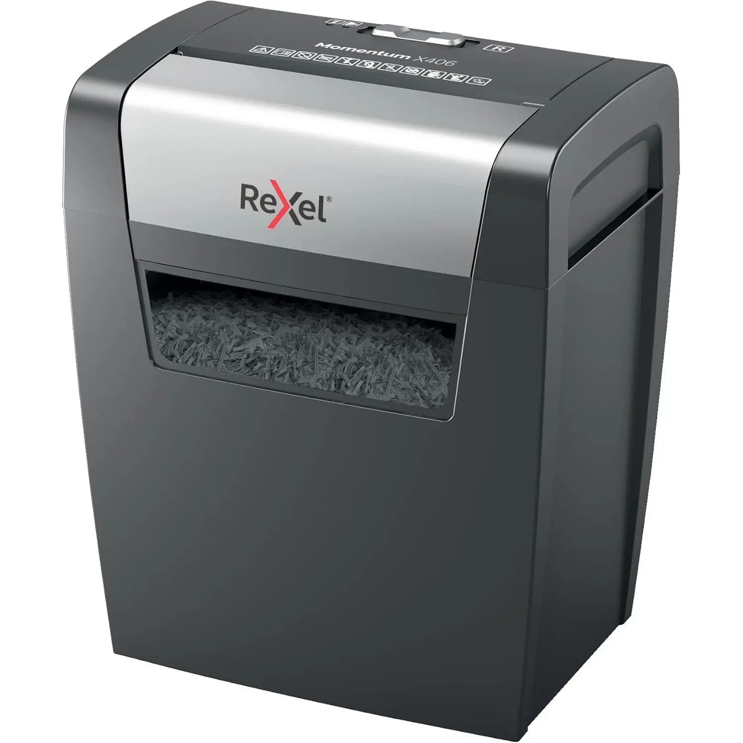 Rexel Momentum X406 Trituradora de Papel Particle-cut Shredding Azul y Gris 15 L