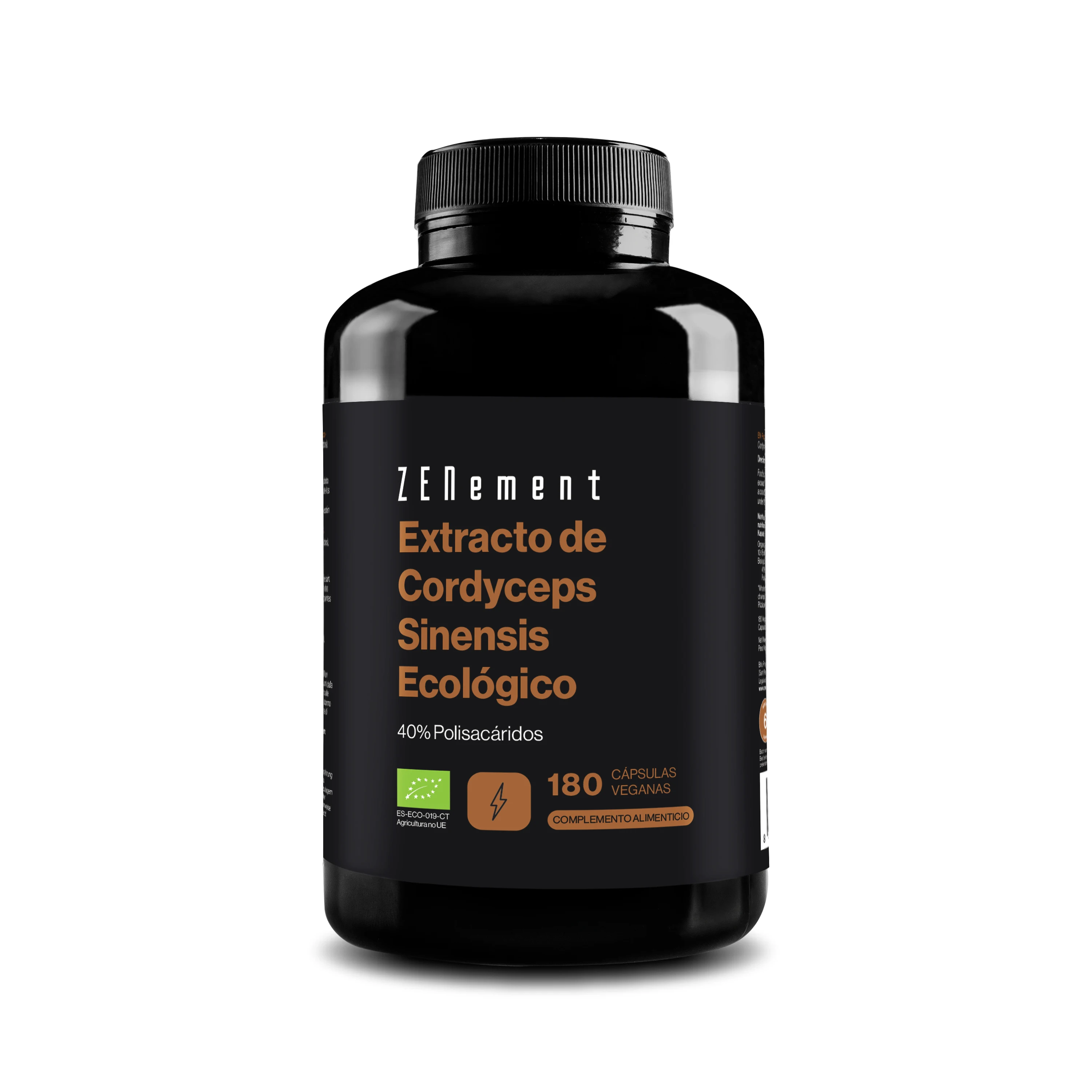 Cordyceps sinensis Ecológico 40% Polisacáridos - 180 Cápsulas Veganas Zenement