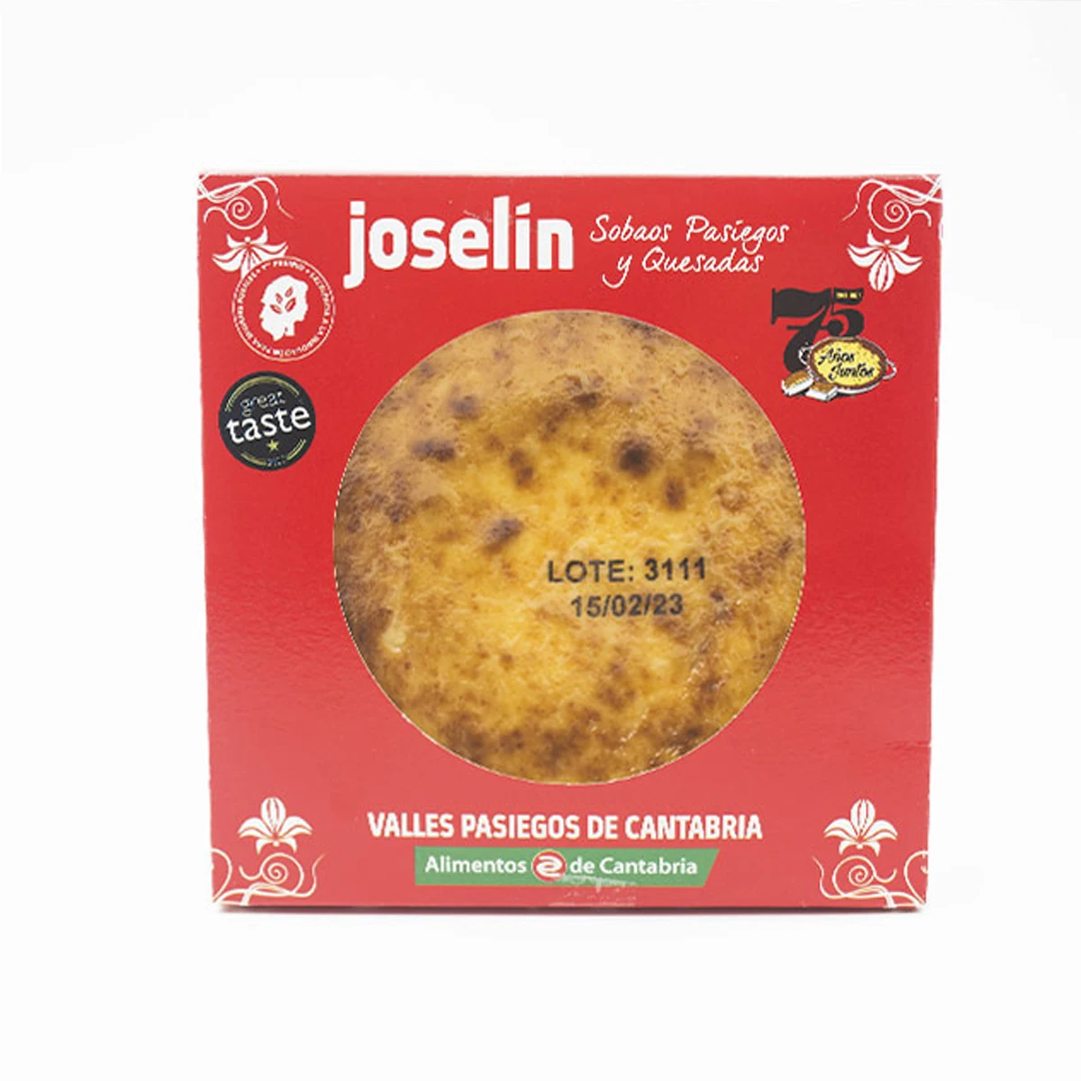 Joselín Quesada Mini Pasiega, Envasada al Vacío en Bandeja de Aluminio 150 gr
