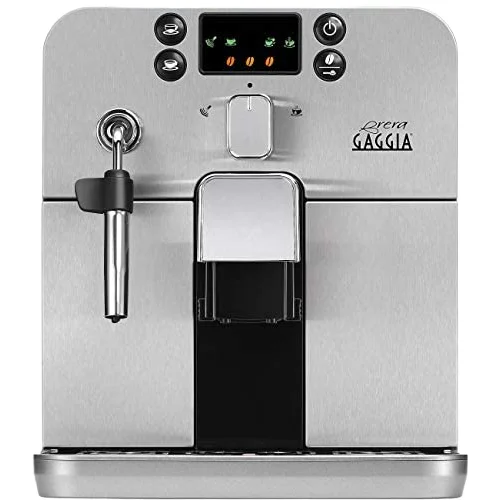 Gaggia Brera Silver automatic Espresso Cappuccino coffee maker coffee bean ground RI9305/01 1400W Silver 100% Made in Italy