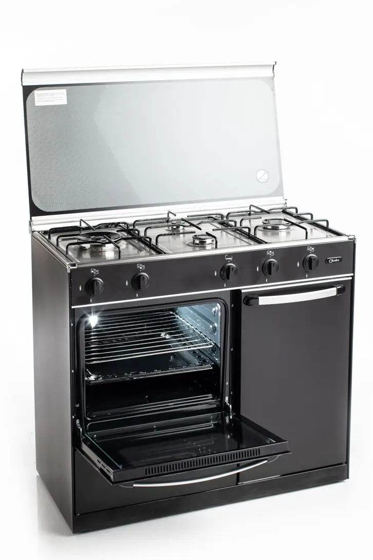 Alaska FQ 5204V N Gas cooker with oven and black Grill 54L - 4 burners-Thermocouple