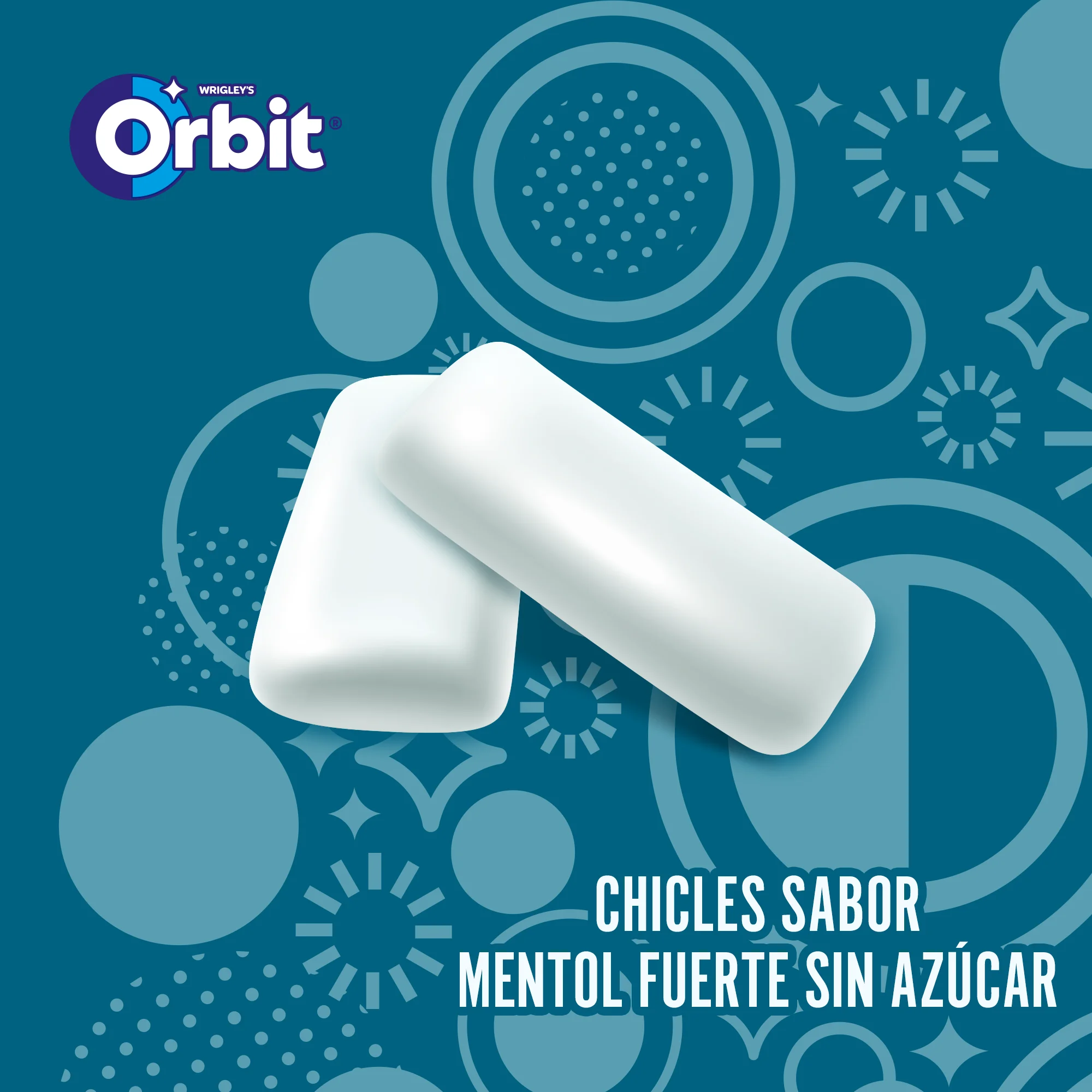 Orbit jars strong menthol sugar-free chewing gum in dragees, 6x46 units