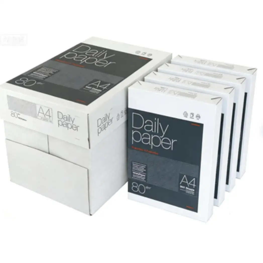 Caja 5 paquetes folio A4 500 hojas Daily Paper folio  - papel blanco de 80 gramos - Papel multiusos para impresora y fotocopiadora tanto doméstica como de oficina