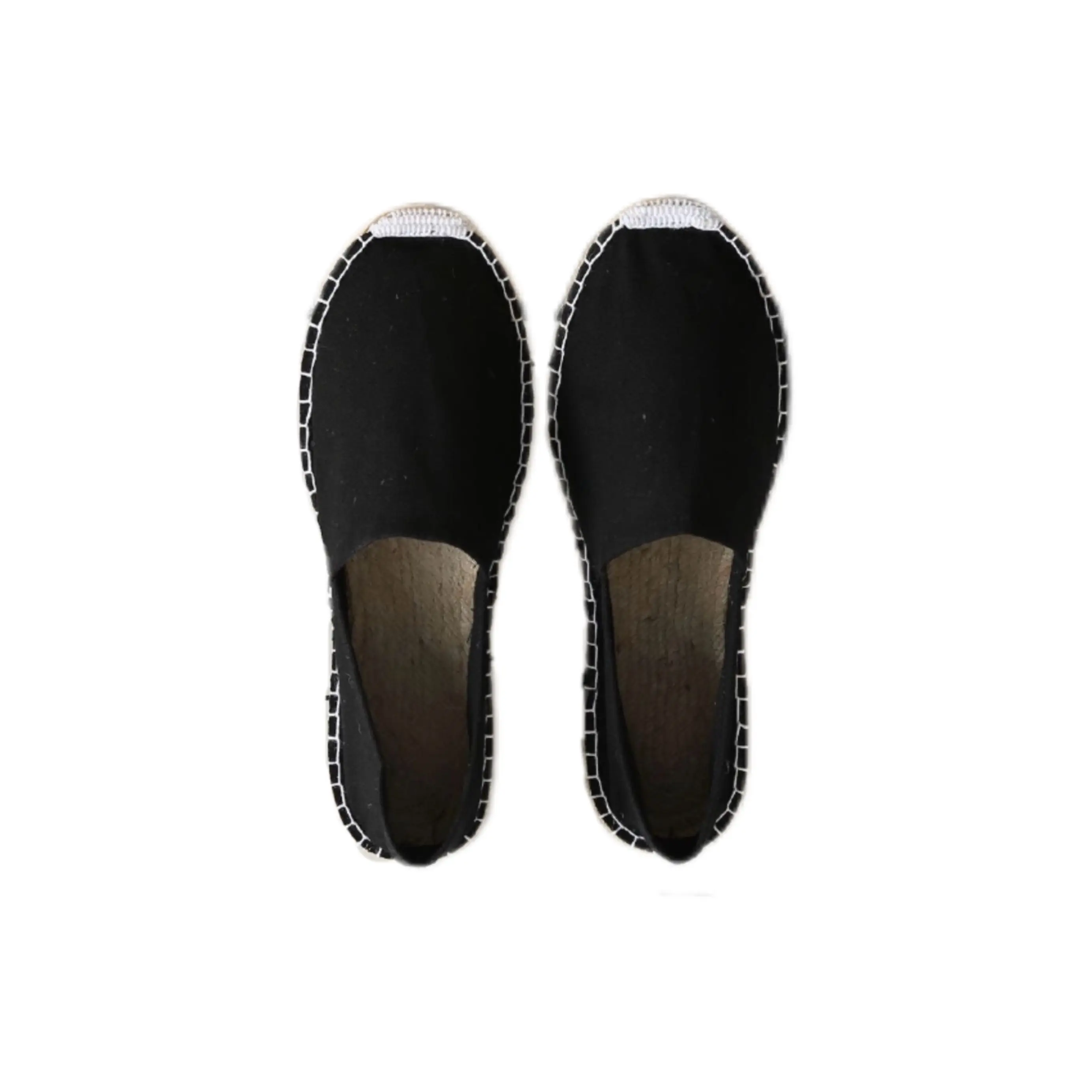 Zapatillas Esparto Unisex Hombre y mujer, Alpargata negro