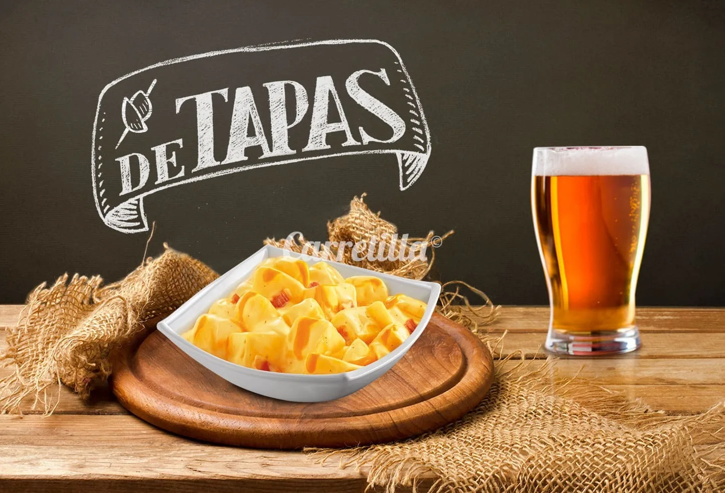 Bacon&cheese potato wheelbarrow with lids 8 units of 250 gr selected ingredients, gluten free and vegan #4