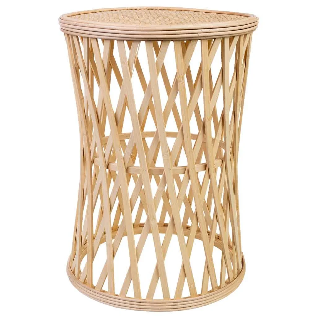 Wonderlust Deco - Taburete de bambú    D31x41h cm Marrón D31x41h cm