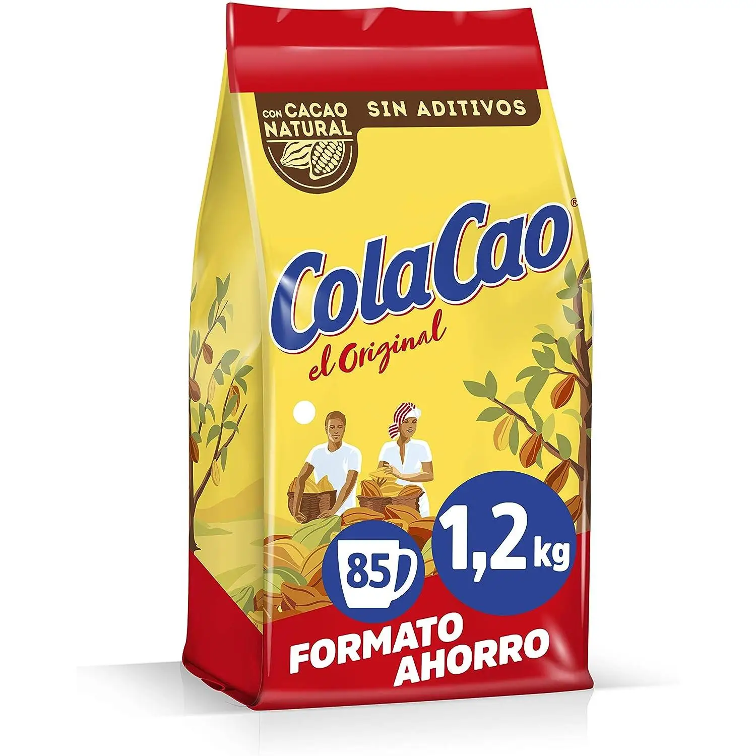 Original Colacao Cola with Natural cocoa and mineral salts 1200g-mix of drink powder