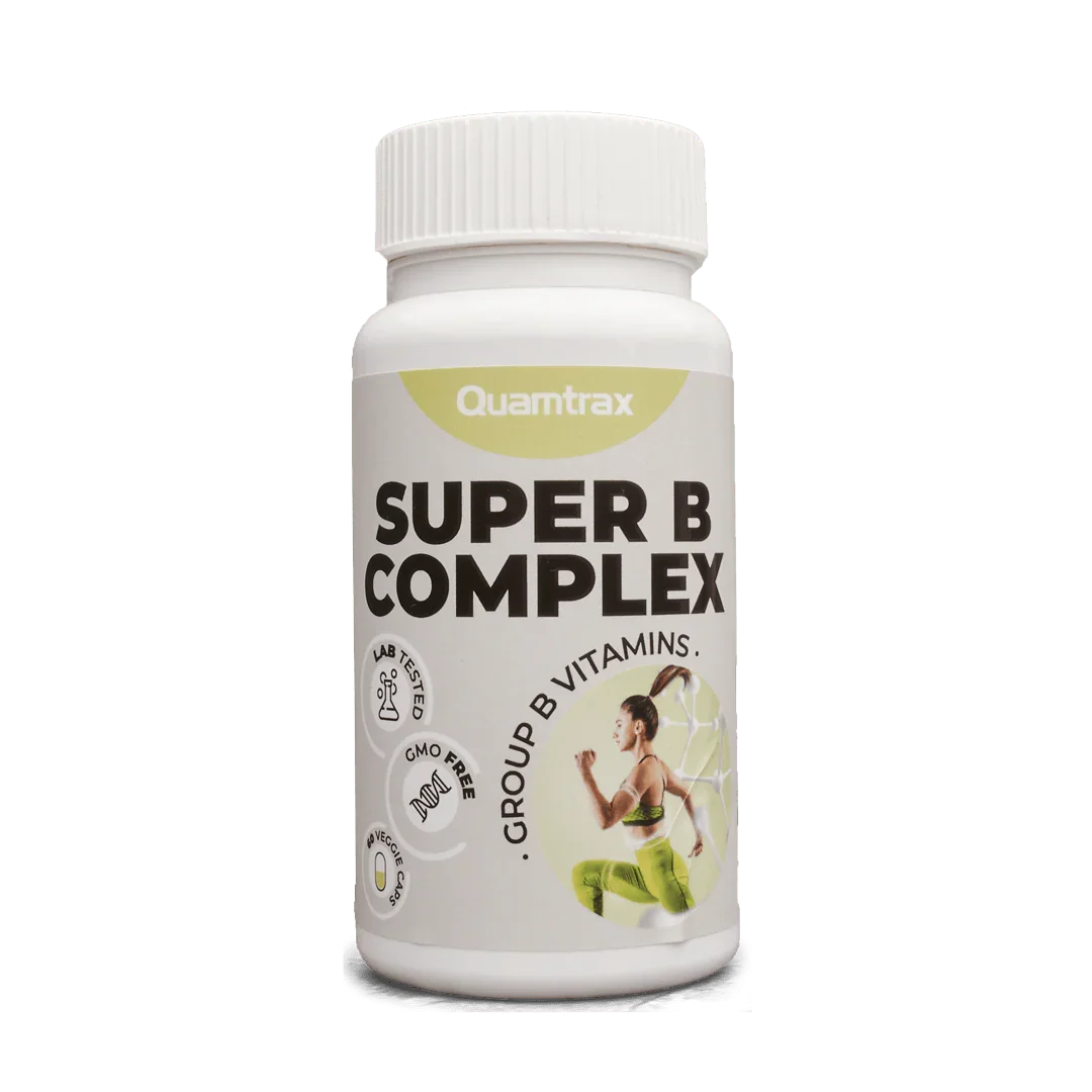 Quamtrax Nutrition Super B Complex – 60 cápsulas | Complejo de Vitaminas B + Colina e Inositol