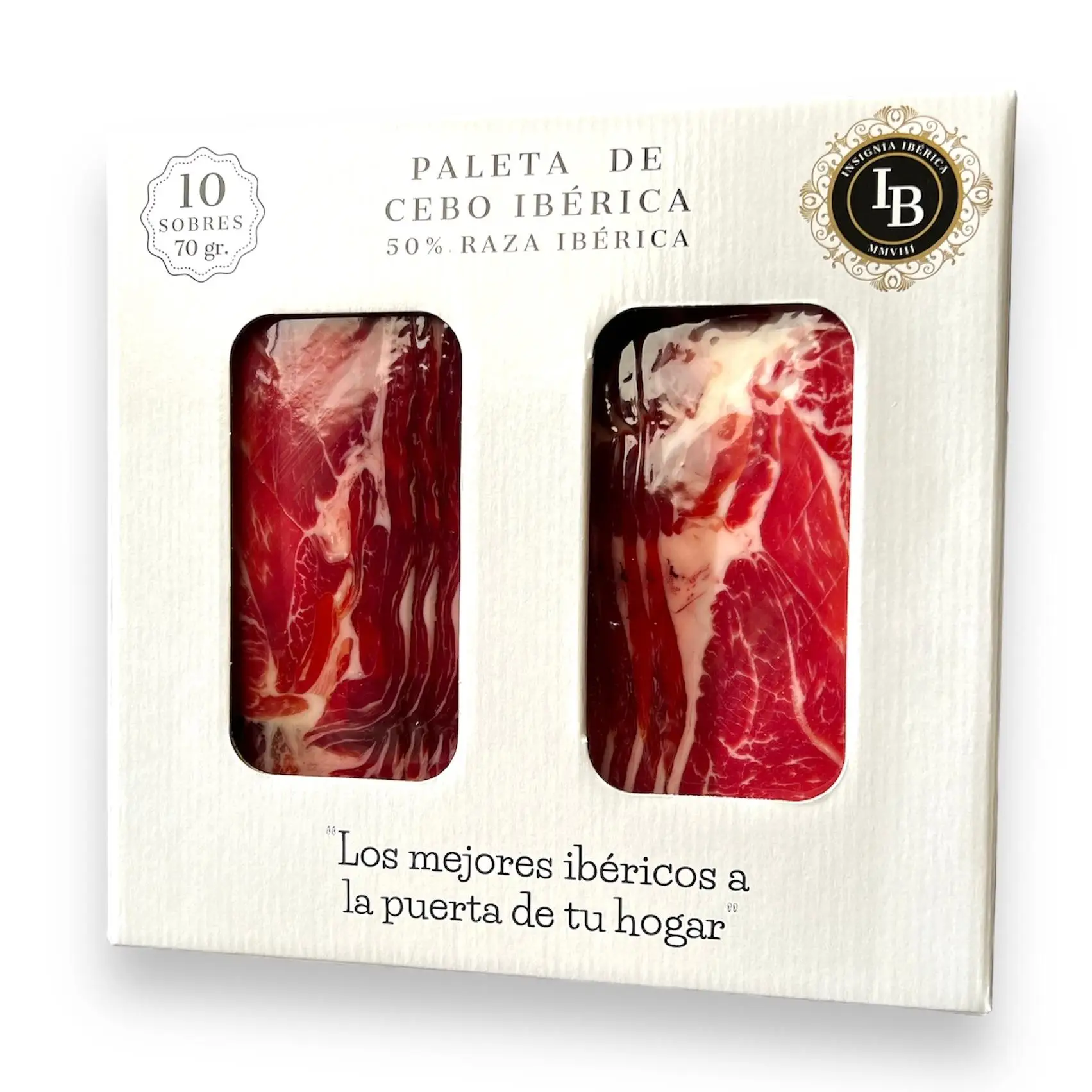 Iberian Insignia-Iberian 50% bait palette, sliced, 700-gram briefcase (10 sachets of 70 grams vacuum packed)