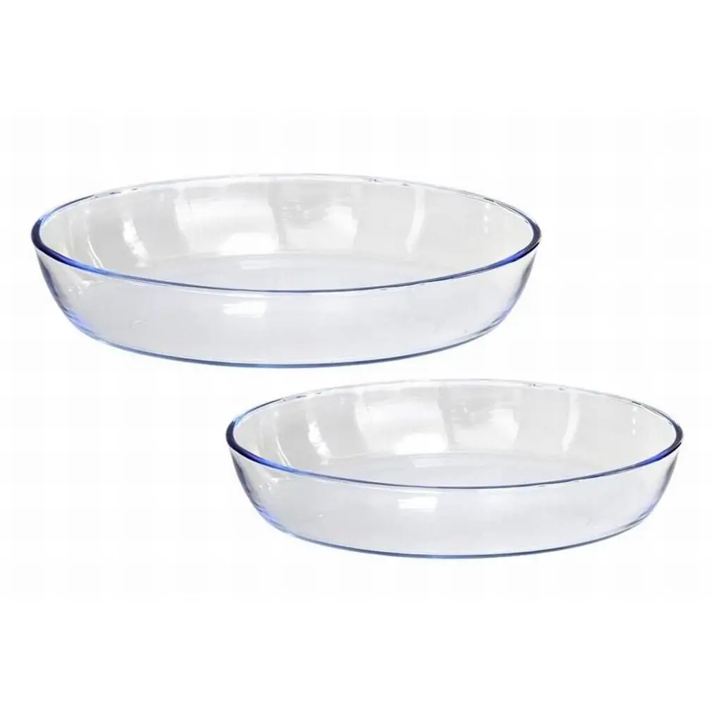 Gerimport Fuente Horno Oval Cristal 35 X 26 Cm - Bandejas para Asar