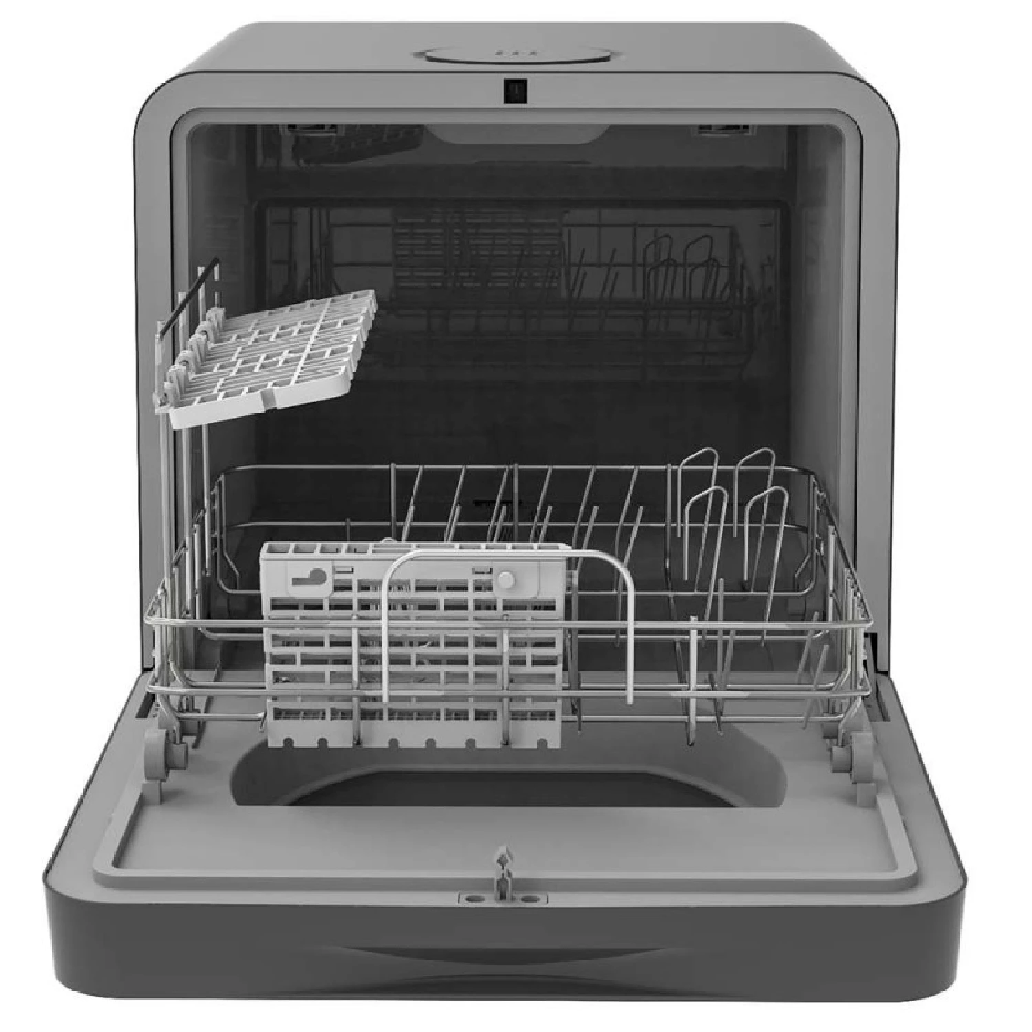 Cecotec compact dishwasher bolero aguazero 1150 dark with 3 services dark stainless steel finish, class c, with 6 programs