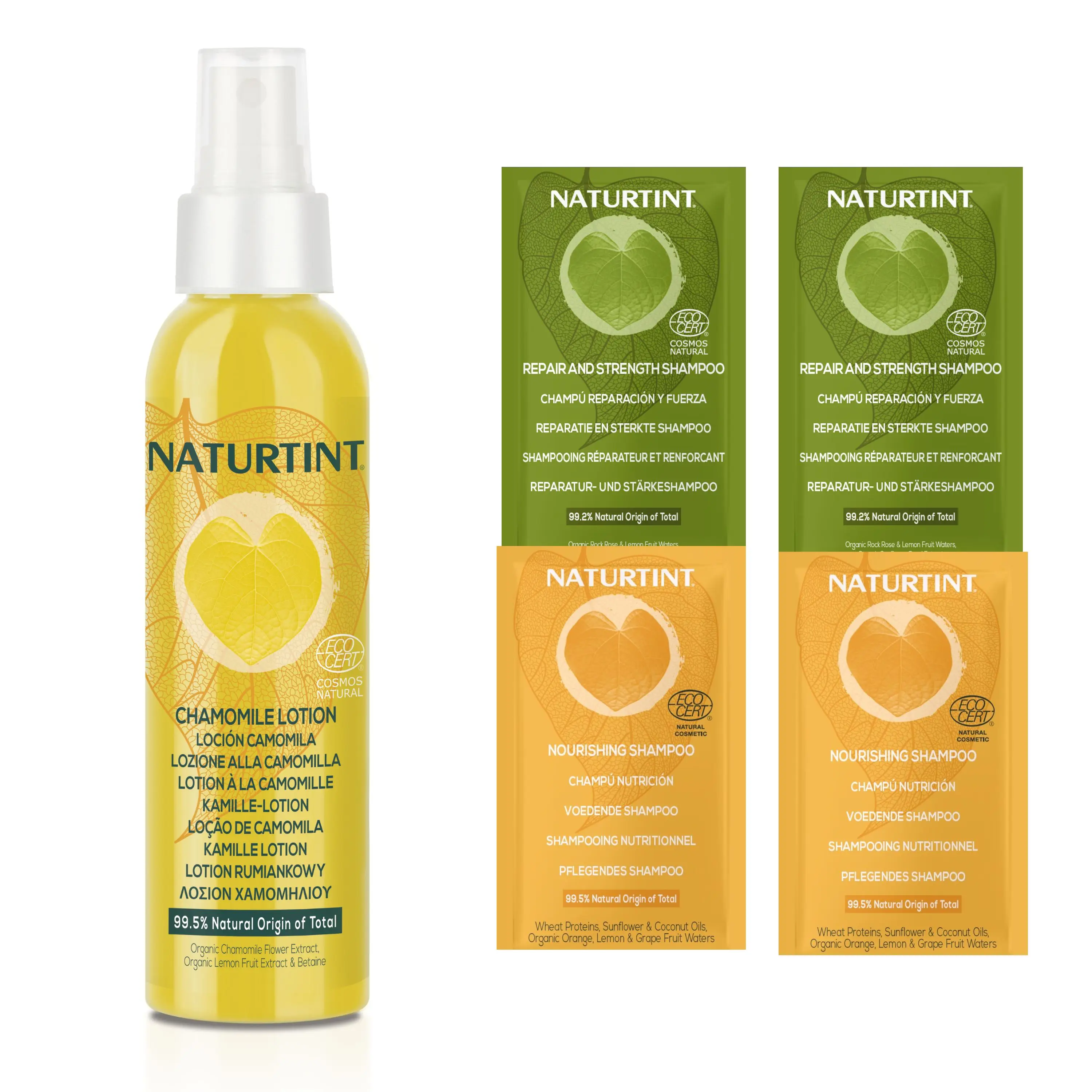 Naturtint Loción en Spray de Camomila | Aclara Progresivamente el Cabello | Certificado ECOCERT | 99.5% Ingredientes naturales | Con Camomila, Miel y Limón | 125ml