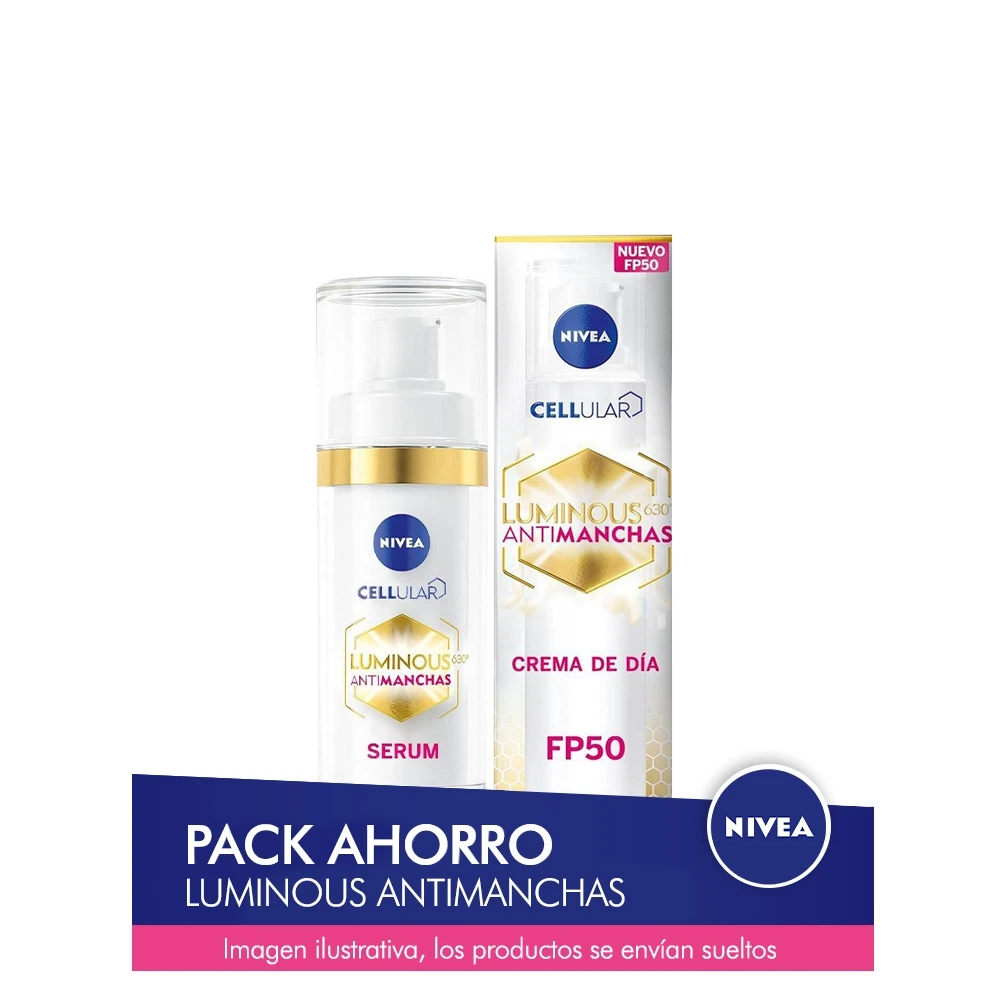 NIVEA LUMINOUS Pack Saving Face Care Anti-spot-contains day cream and serum