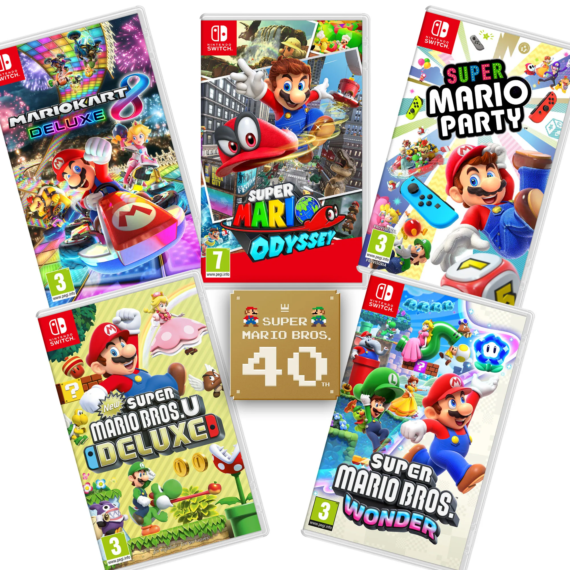 PROMOCIÓN MAR10 DAY 2026 ELIGE TU FAVORITO DE MARIO JUEGO FÍSICO NINTENDO SWITCH VERSIÓN ESPAÑOLA GARANTÍA EUROPEA EU WARRANTY Nintendo