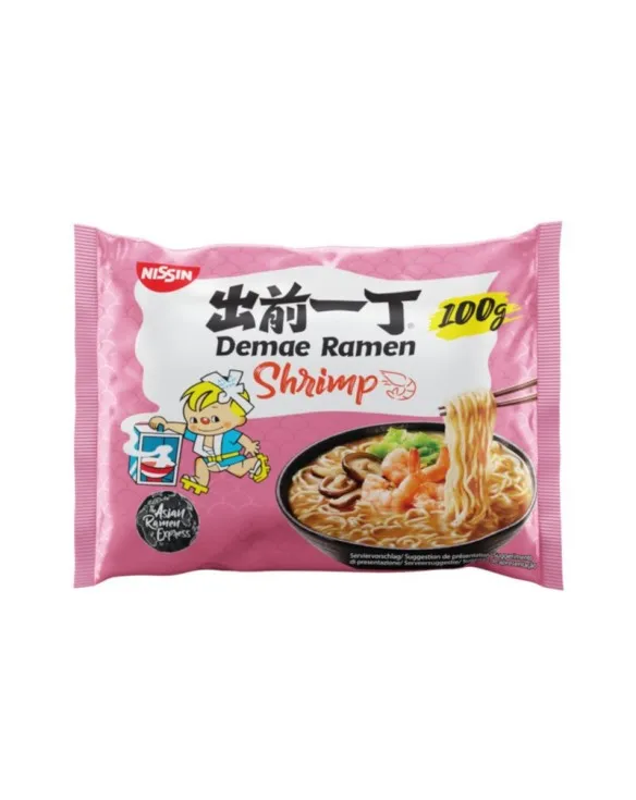 Nissin Demae Ramen de Gamba Pack 2- 100gr x 2