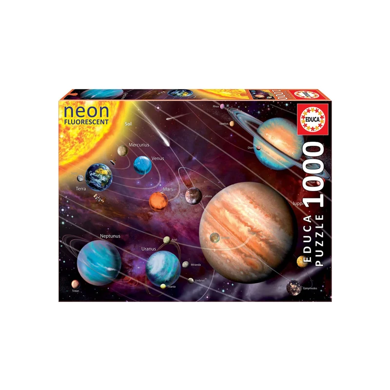 Educa Solar system Neon Puzzle, 1000 pieces, Multicolor (14461)