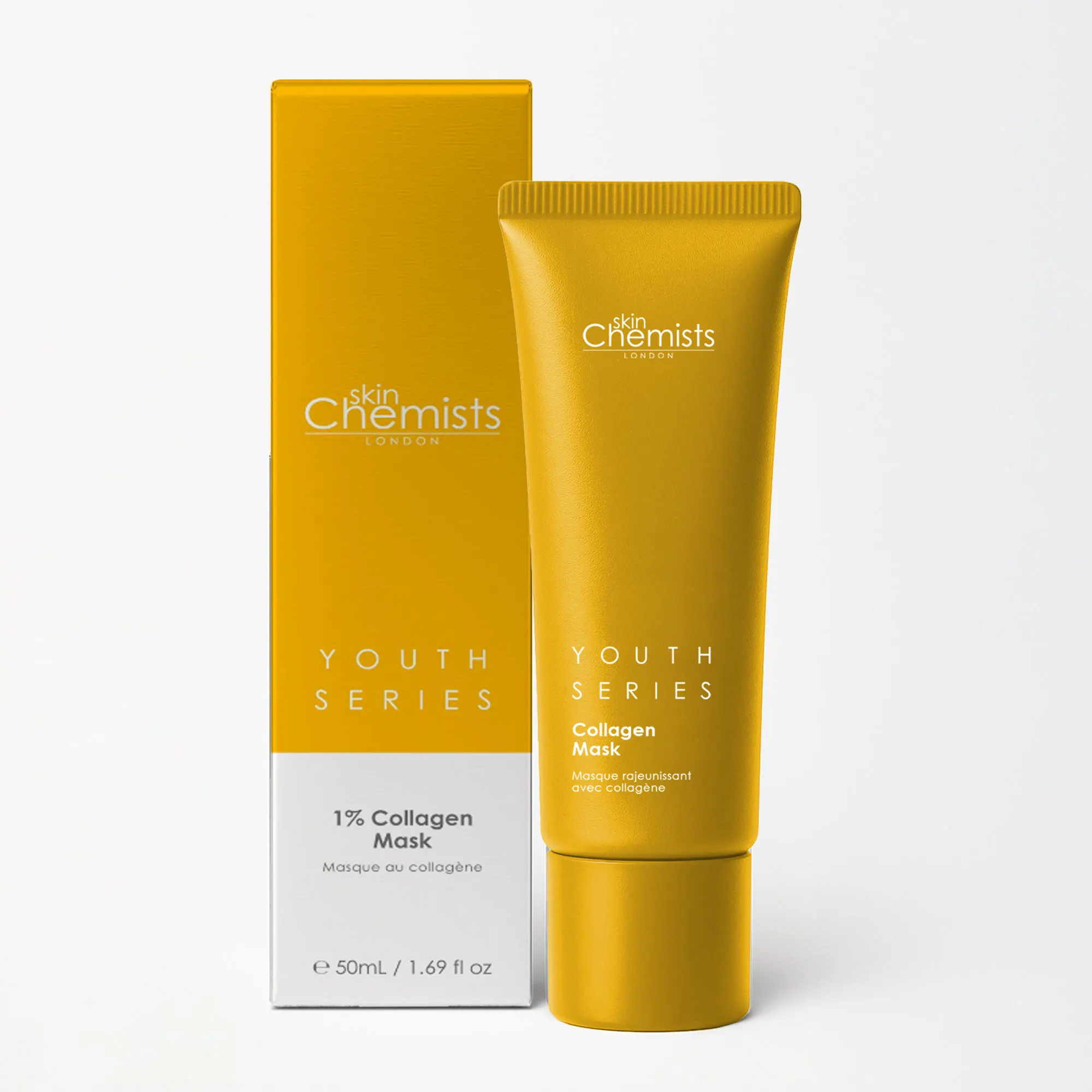 skinChemists Mascarilla Reafirmante con Colágeno 50ml para una Piel Elástica y Joven