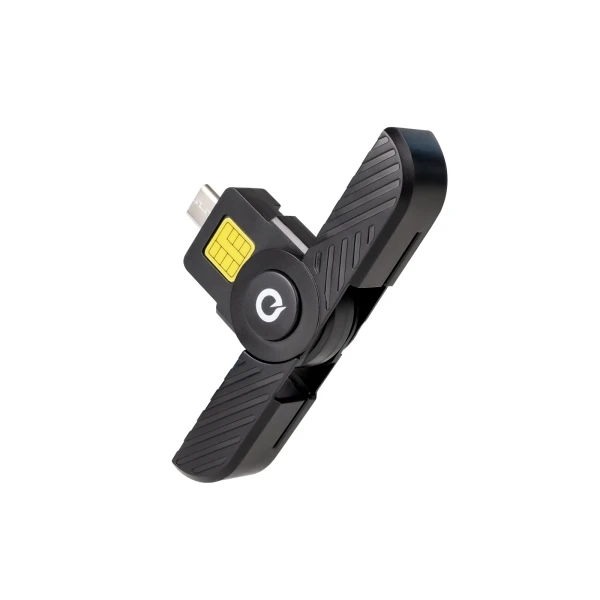 Tooq lector de tarjeta inteligente y dni - usb-c - compatible con dni 4.0 y documento de identidad de portugal - color negro