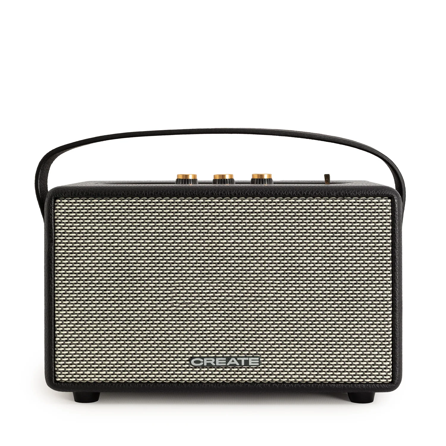 Create - portable speaker with bluetooth, usb and aux - speaker retro