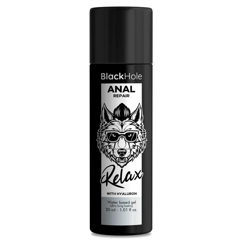 Black Hole Anal Relax Water-Based Lubricant 30ml for Comfortable Anal Sex, Odorless, Colorless, and Non-Greasy Formula, High-Quality Anal Lubricant with Relaxing Effect for Safe and Enjoyable Experiences