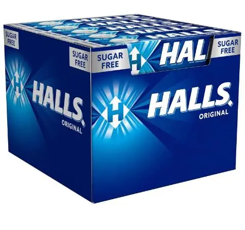 20 Ung box EXTRA strong mint HALLS candy