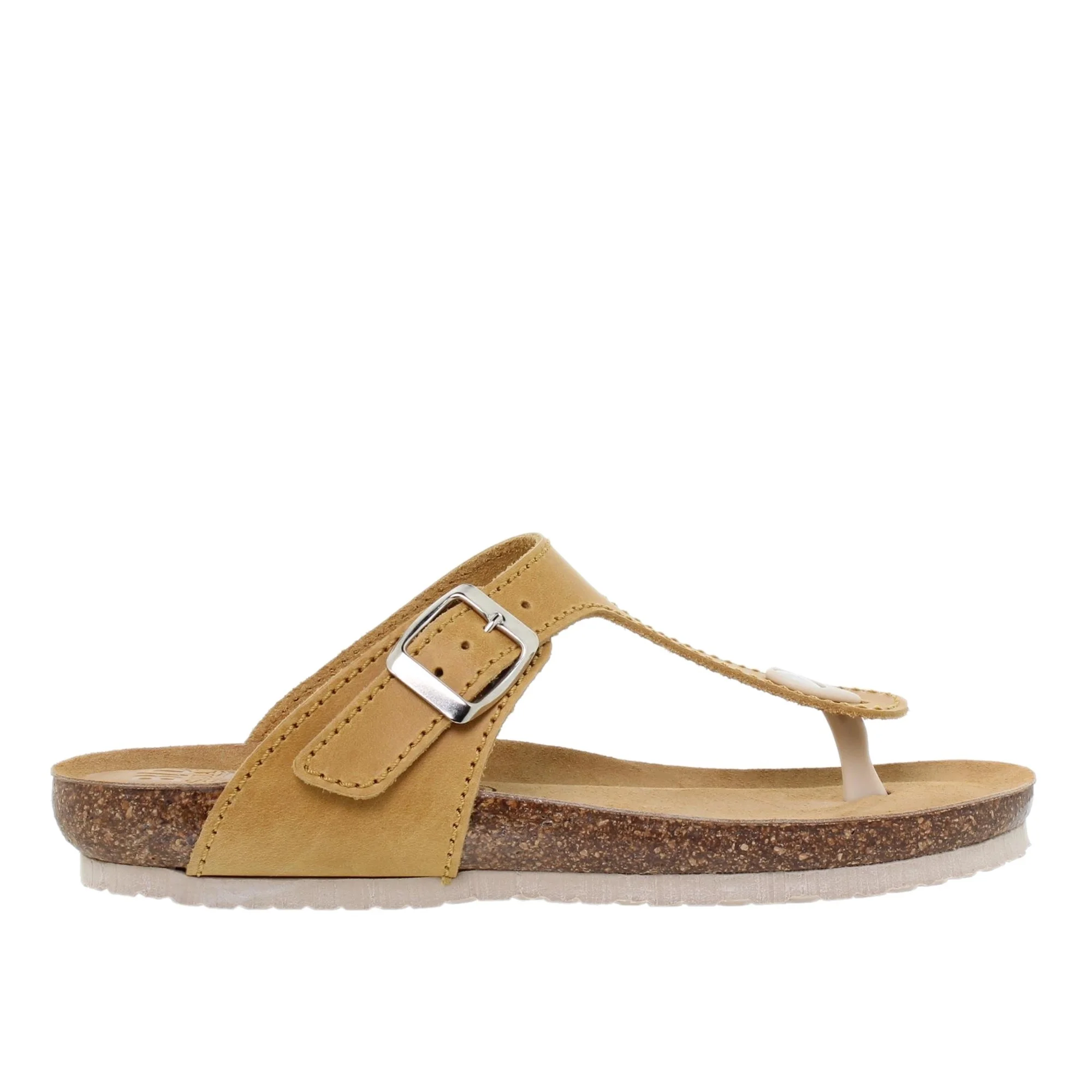 Sandalia Plana Bio Mujer Mostaza Blusandal 502BLU