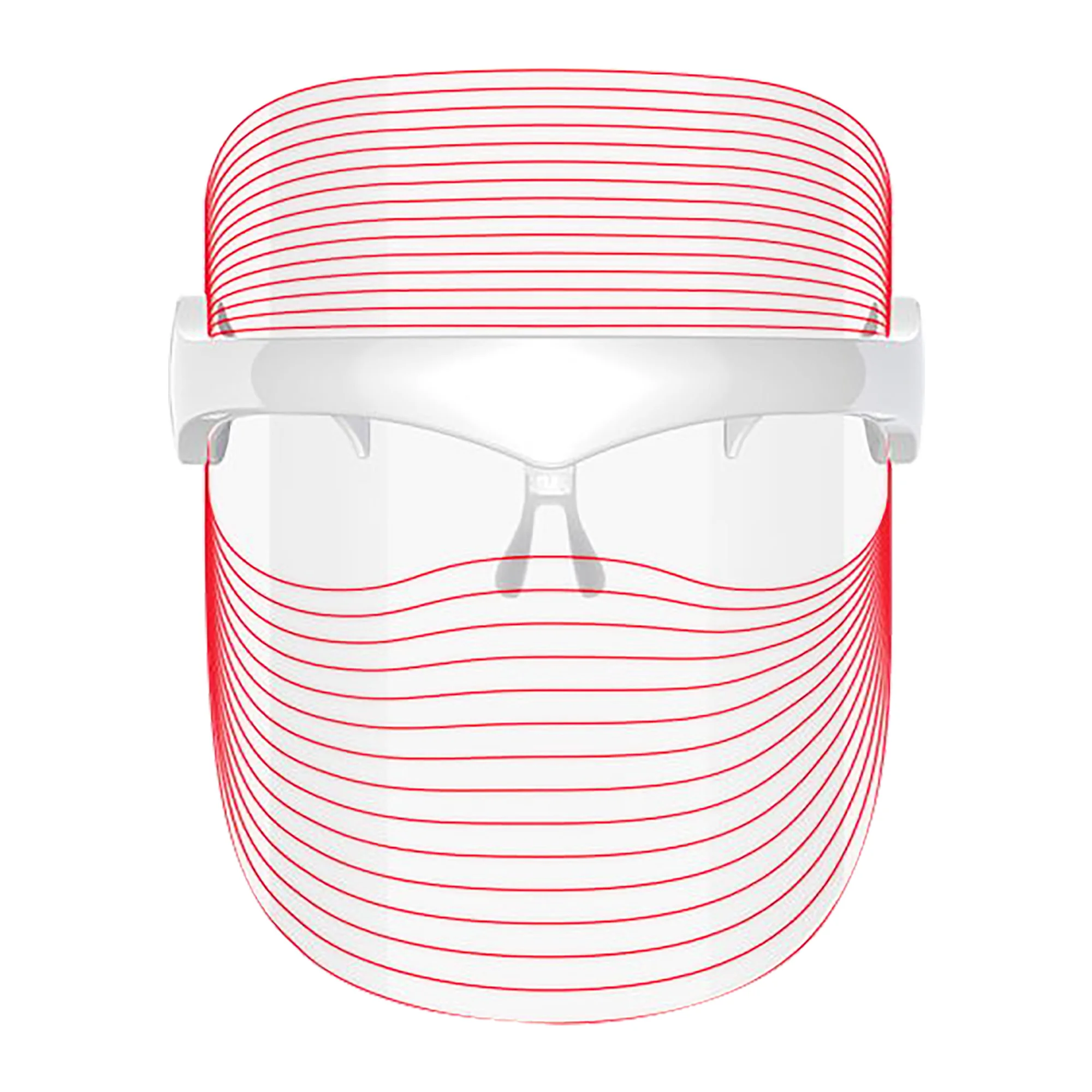 Máscara facial LED Jocca con 7 colores de luz para el cuidado de la piel. Fototerapia no invasiva para equilibrar, regenerar y embellecer. Ideal para rutina facial en casa. Batería 45 min. Recargable