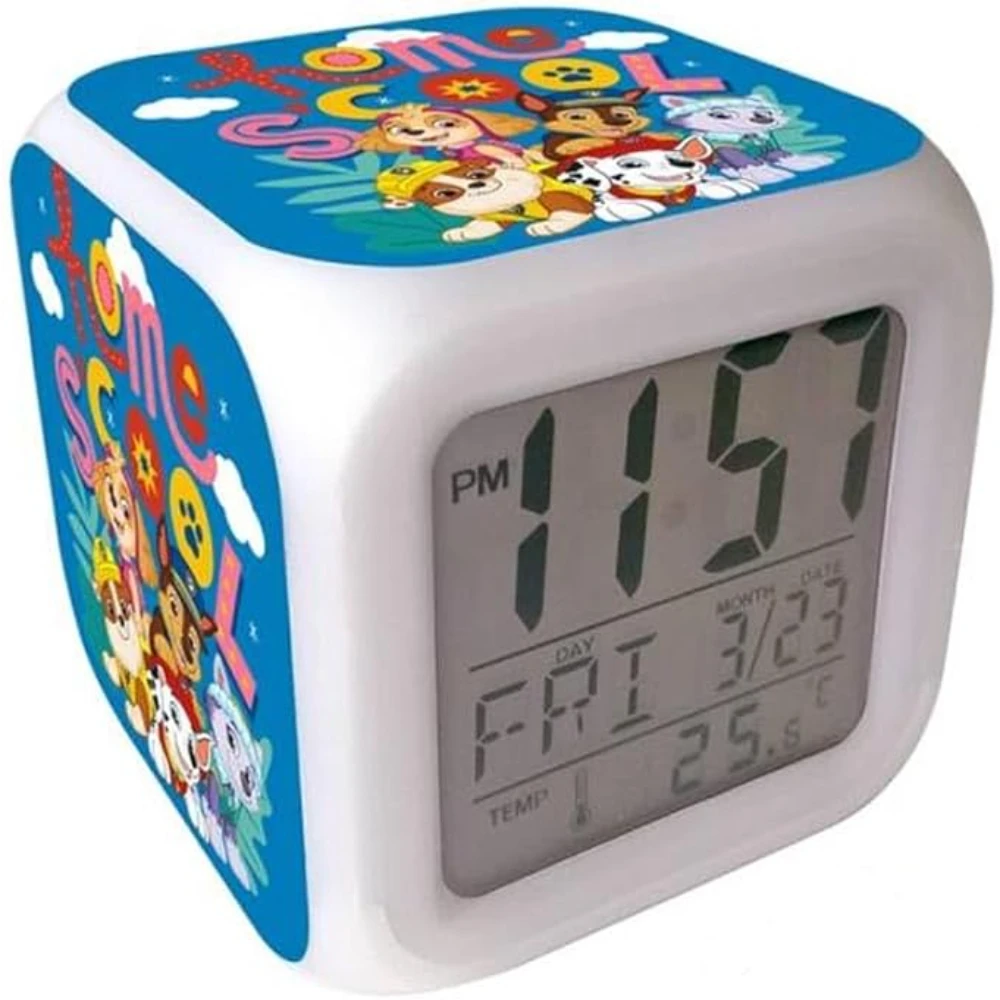 Reloj Despertador Con Alarma Patrulla Canina Digital 78209