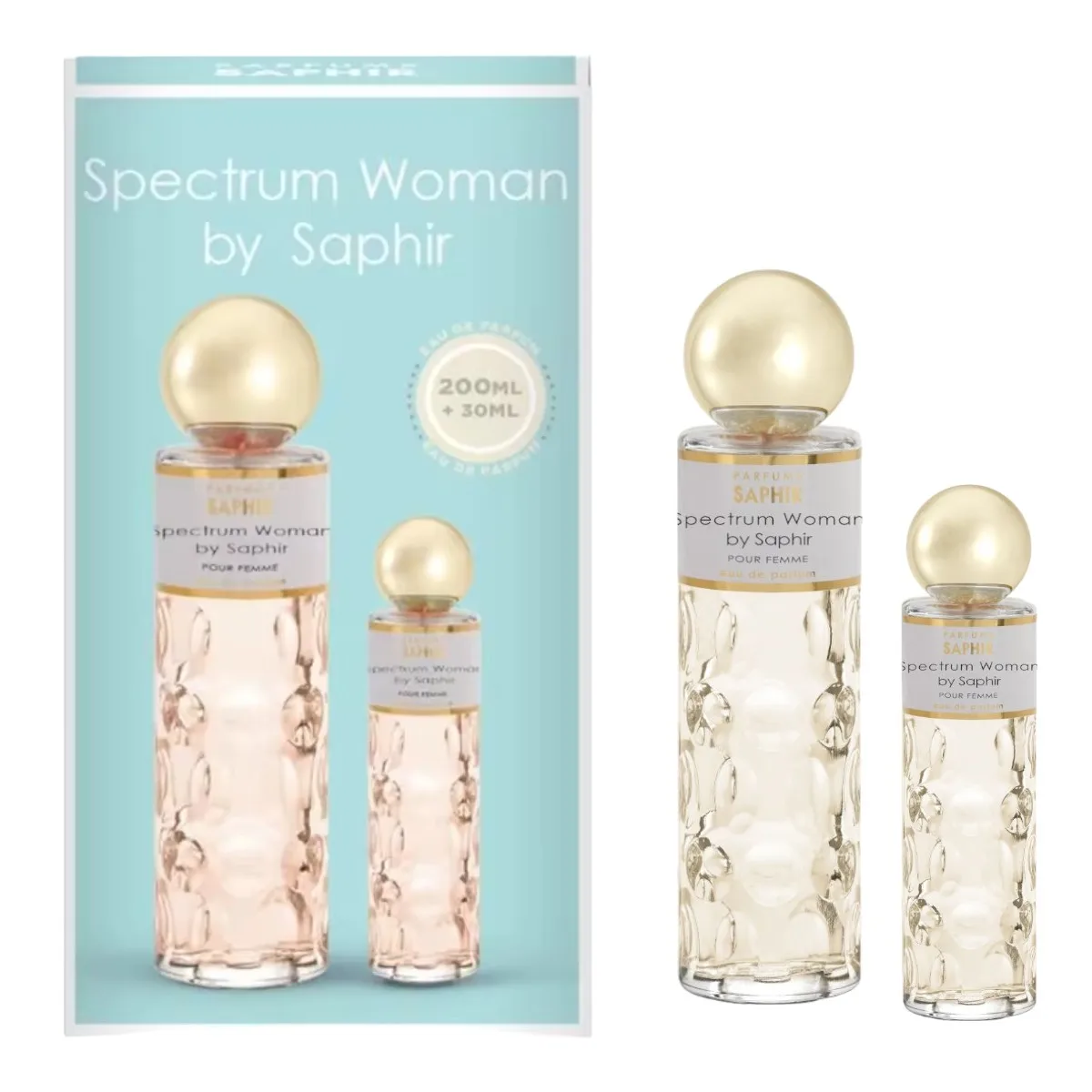 PARFUMS SAPHIR Spectrum Woman by Saphir Eau de parfum Case Women's perfume Gift Chest 200 ml + 30 ml