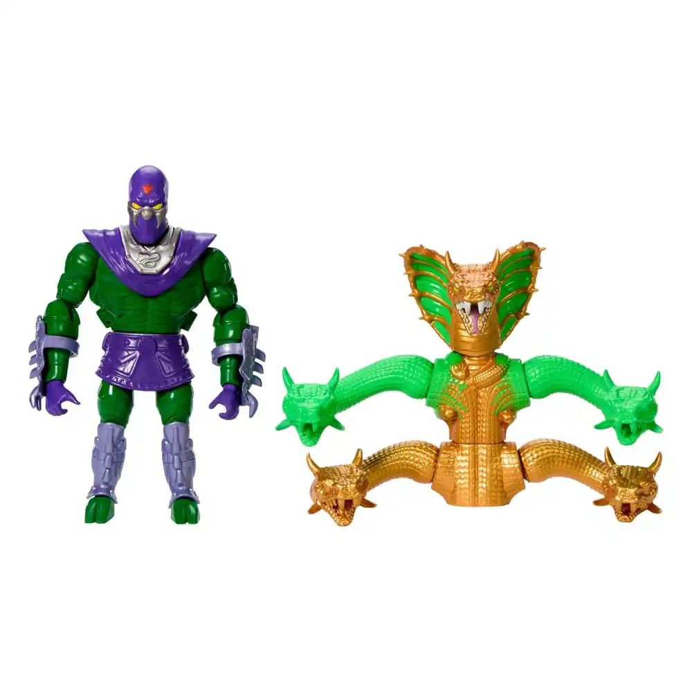 Masters of the Universe Origins Tortugas de Grayskull King Hiss mutado Figura de acción de lujo articulada con disfraz de soldado de satén, juguete de villano de las Tortugas Ninja y MOTU, JBN07