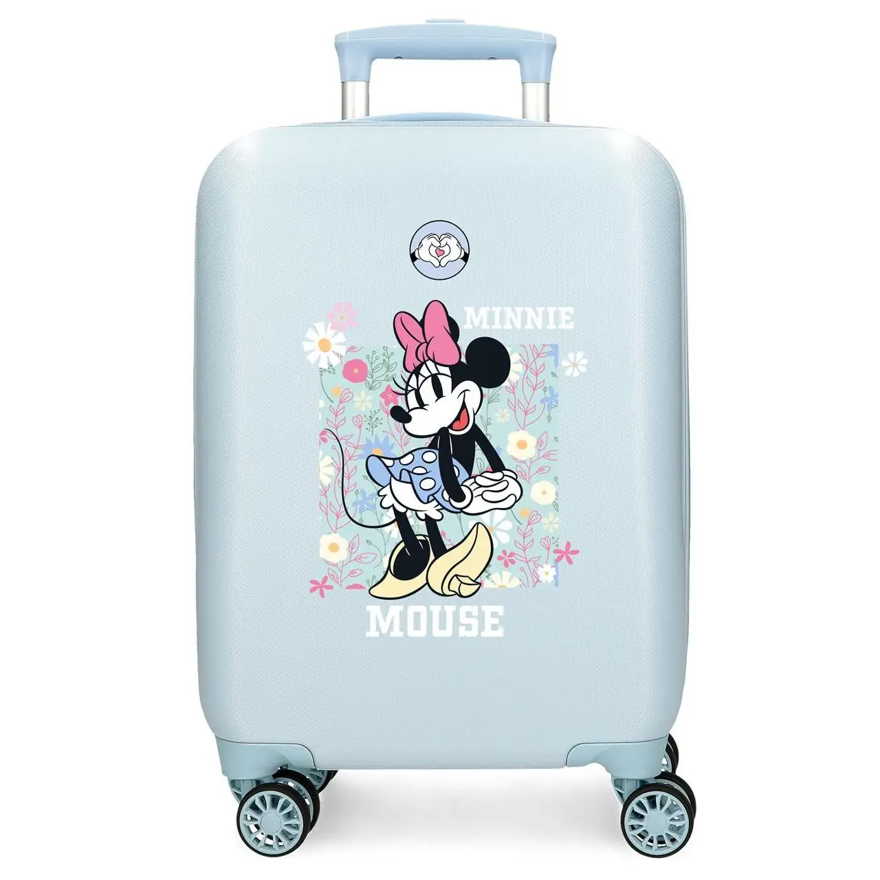 Maleta de cabina Disney Minnie happy ABS con capacidad de 33L Azul claro